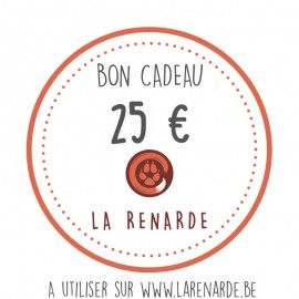 Chèque cadeau 25 €