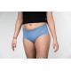 Shorty menstruel bleu