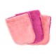 Lot de 3 gants démaquillants lavables
