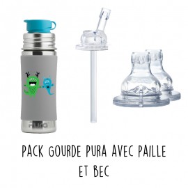 Pack Pura avec paille et bec en silicone