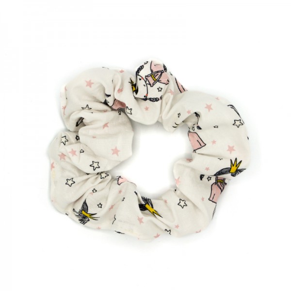 Chouchou en coton imprimé