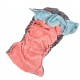 Couche TE1 Taille Naissance unie gris/rose-bleu avec insert en coton - Seconde Main