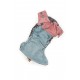 Couche TE1 Taille Naissance unie gris/bleu-rose avec insert en coton - Seconde Main