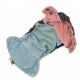 Couche TE1 Taille Naissance unie gris/bleu-rose avec insert en coton - Seconde Main