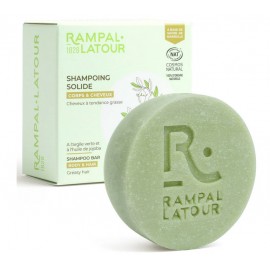 Shampoing solide cheveux à tendance grasse Thé vert 80g de Rampal Latour