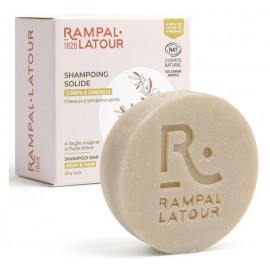 Shampoing solide cheveux à tendance sèche Pêche de vigne 80g de Rampal Latour