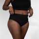 Culotte menstruelle taille haute "La Quotidienne" noire