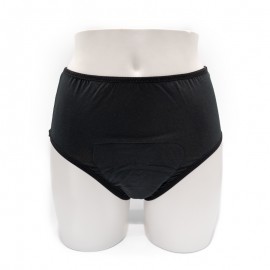 Culotte menstruelle taille haute "La Quotidienne" noire
